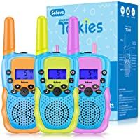 Los mejores  - Walkie Talkie 3 Pack Niños Selieve Juguetes para Niños Niñas de 3-8 Años 3 KM de Largo Alcance con 8 Canales- Regalos…